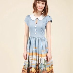 NEW Sassy cowgirl dress with Peter Pan collar